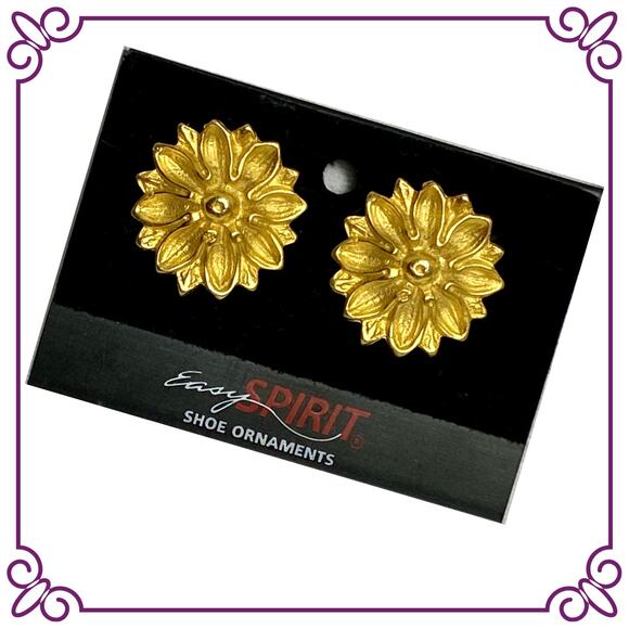 Vintage Easy Spirit Gold Tone Shoe Ornament NEW - Picture 1 of 5